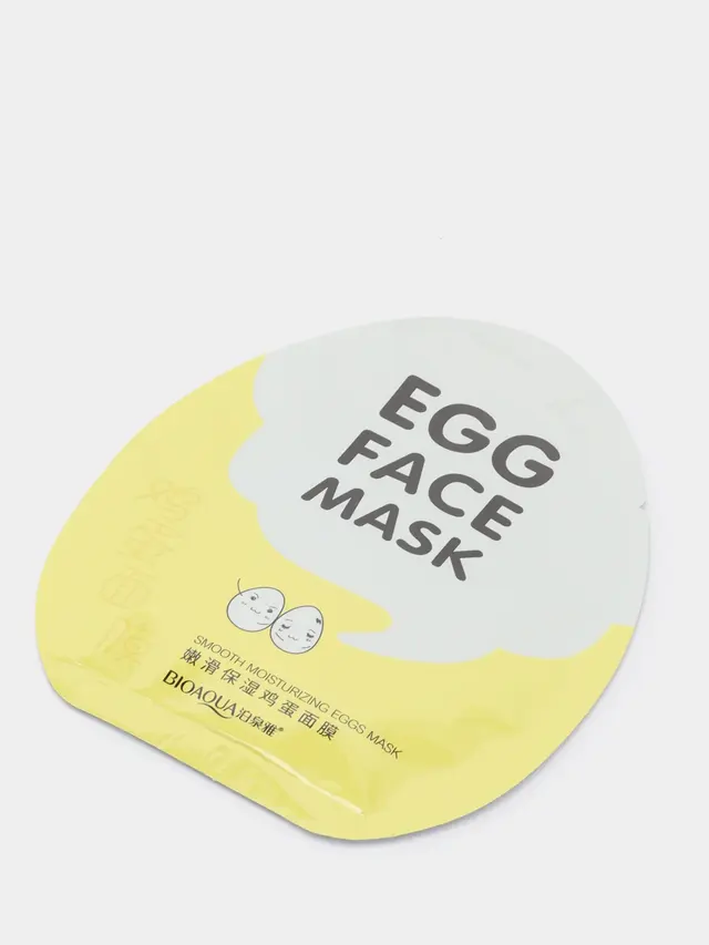 Тканевая маска с экстрактом яичного желтка Egg face mask — фото 4