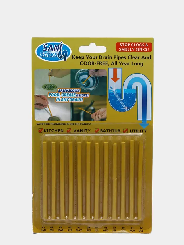 Палочки Sani Sticks, для прочистки водосточных труб — фото 2