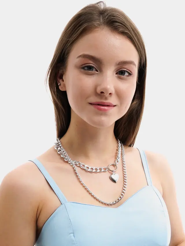 Двойная цепь с сердцем