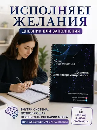 Дневник самопрограммирования, блокнот для записей, ежедневник