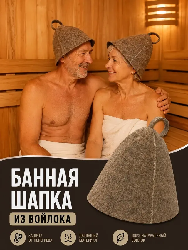 Шапка для бани