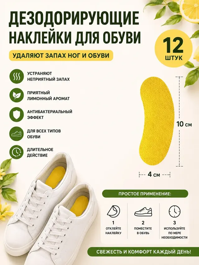 Дезодорант для обуви, наклейки, средство от запаха ног, стикеры