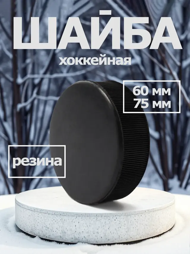 Шайба хоккейная / 60 мм / 75 мм