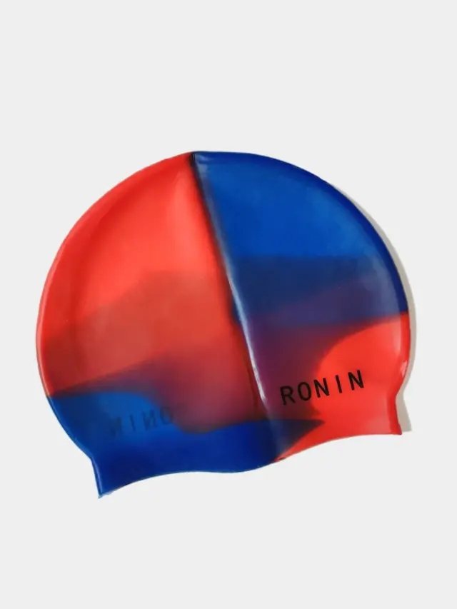 Шапочка для плавания Ronin детская силиконовая, градиентные расцветки
