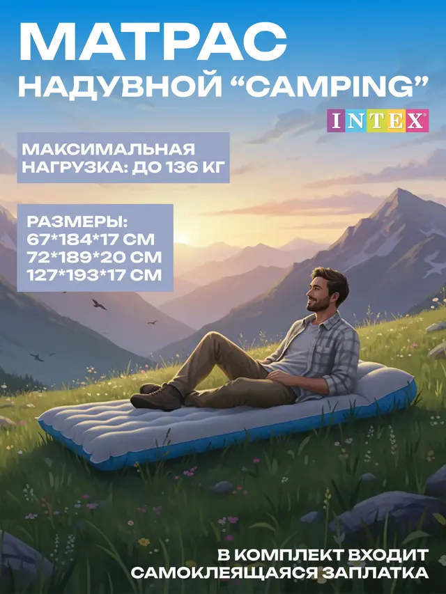 Надувной матрас "Camping"