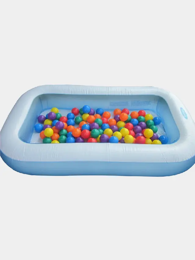 Бассейн INTEX Rectangular Baby, 166*100*28 см — фото 3