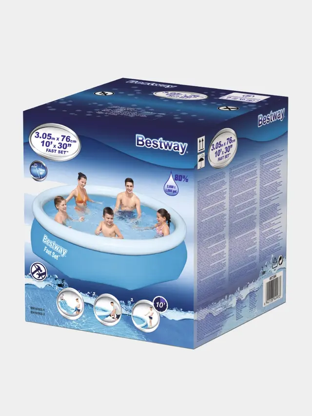 Бассейн Bestway "Fast Set", 305 х 76 см, 3800 л — фото 2