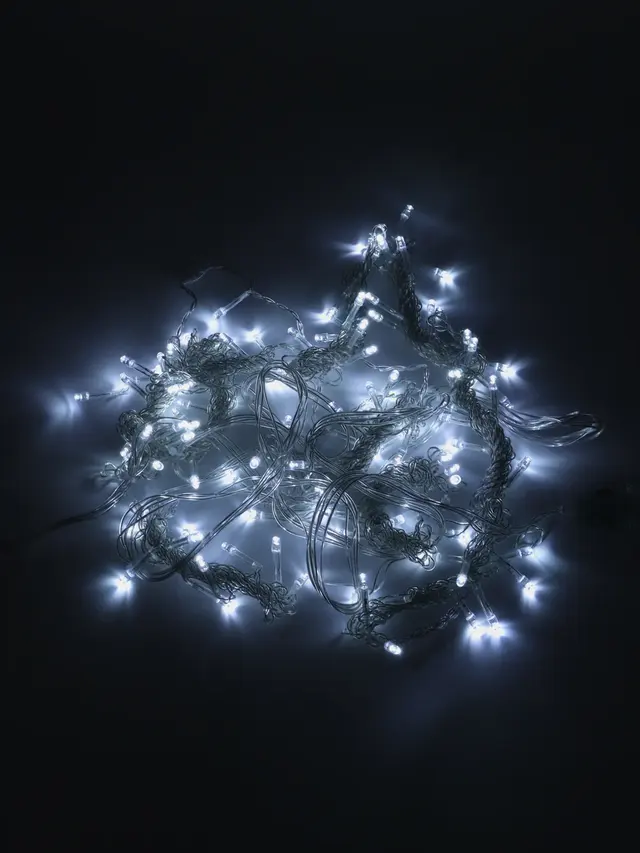 Новогодняя светодиодная LED гирлянда штора 1,8*1,8 м, 4 цвета — фото 2