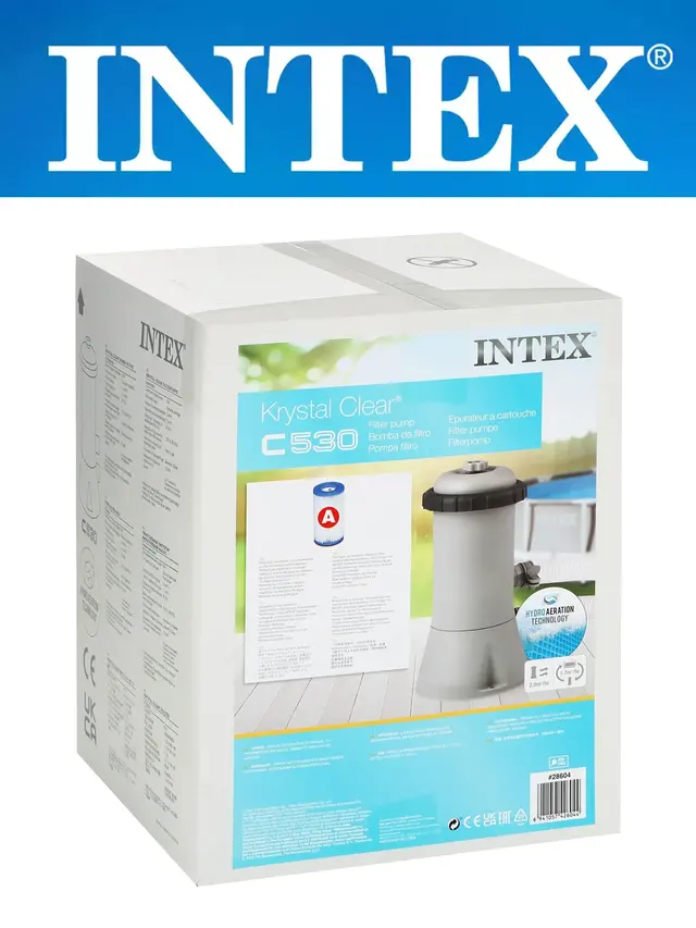 Картриджный фильтр-насос INTEX, картридж для насоса, для бассейнов 366-457 см, 28604, 29000 — фото 3