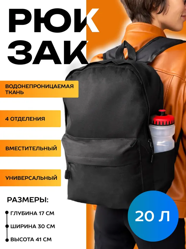 Рюкзак унисекс городской — фото 2