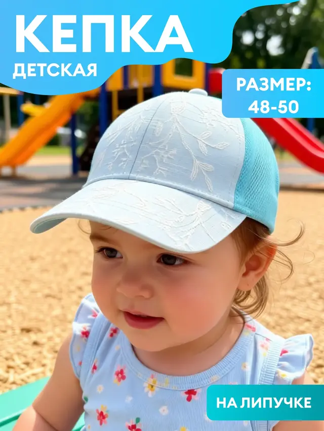 Бейсболка . Бейсболка детская. Бейсболка для девочек и мальчиков. Кепка детская — фото 3