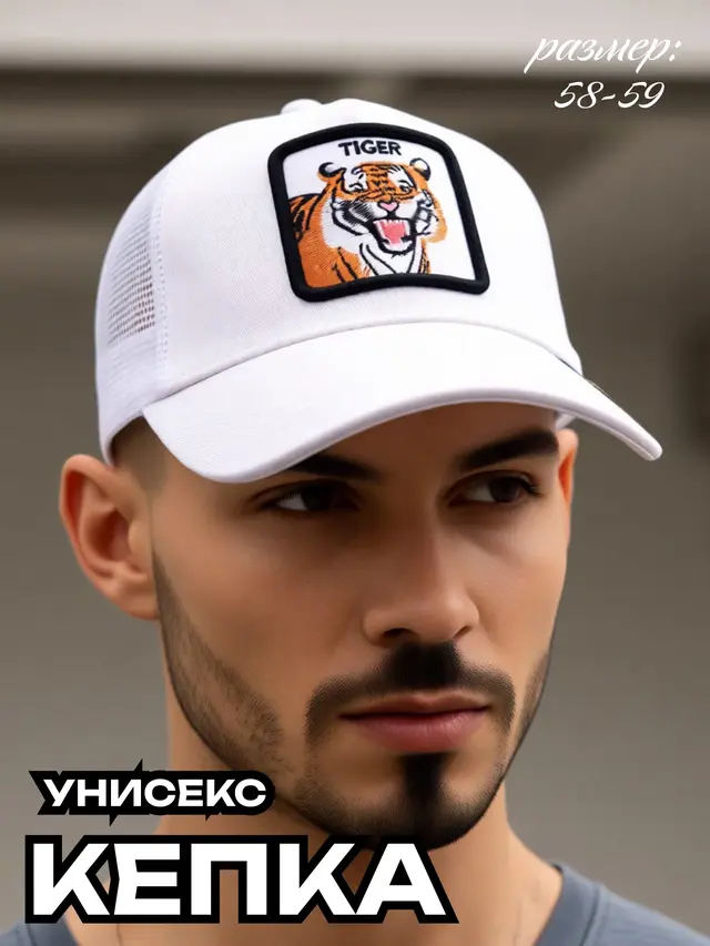 Кепка-бейсболка сетчатая, мужская, женская, бейсболка унисекс — фото 2