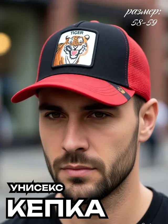 Кепка-бейсболка сетчатая, мужская, женская, бейсболка унисекс — фото 4