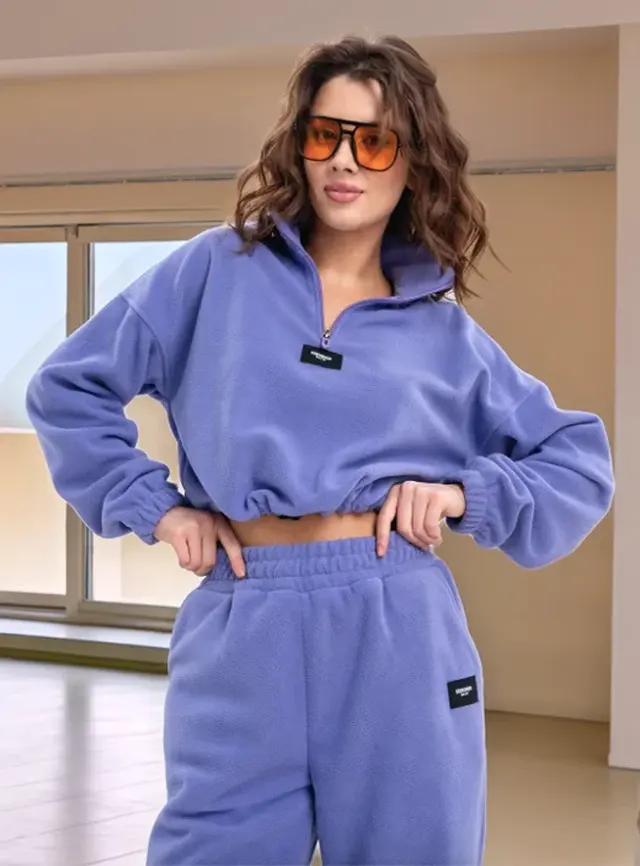 Костюм женский, тёплый,спортивный, повседневный, на флисе, утепленный