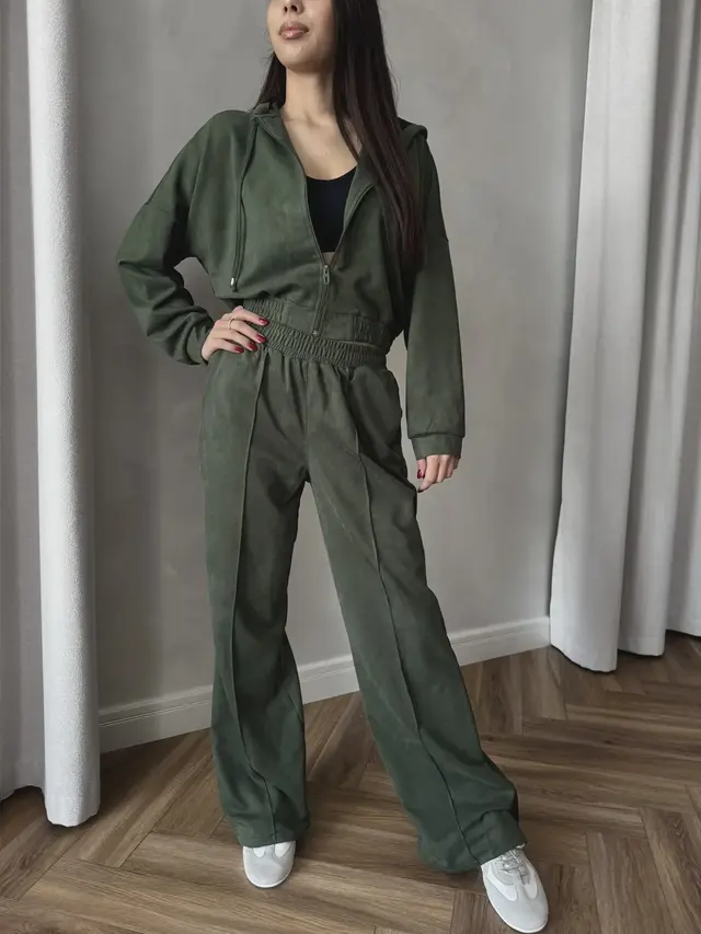 Костюм женский, спортивный, повседневный